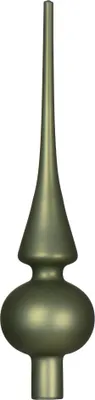 Produktbild von Christbaumspitze Glas 26cm - Rosmarin matt