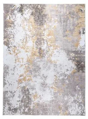 Image de Volero - Tapis Moderne - Sarge Taupe/Jaune - 200x290cm