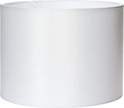 Obrázok produktu pre Tienidlo (Ø 30 cm), textilné, výška 22 cm, okrúhle, montáž na objímku E27 42 mm, náhradné tienidlo pre závesné lampy, stojacie lampy, stolové lampy, biele