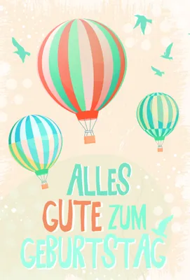Produktbild von Geburtstag  Klammerkarte - Glückwunschkarte im Format 11,5 x 17 cm