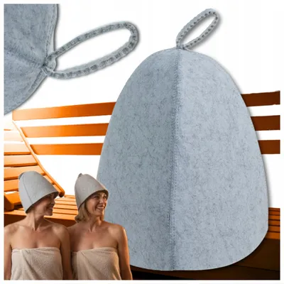 Produktbild von Saunahut aus Filz, Glockenhut, Kopf- und Haarschutz, Unisex