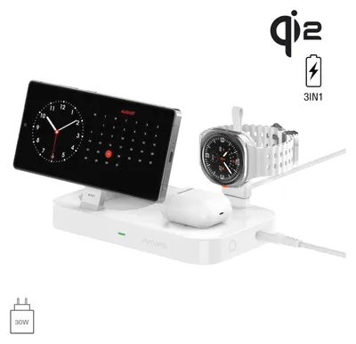 Obrázek produktu pro 4smarts 541368, Vnitřní, AC, Bezdrátové nabíjení, 1,5 m, Bílá