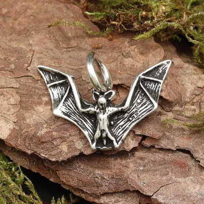 Produktbild von Drachensilber  Fledermaus Kettenanhänger Schmuck 925 Silber