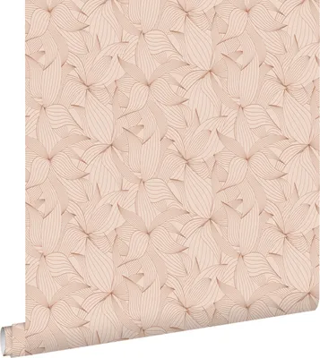 Immagine prodotto di ESTAhome carta da parati foglie disegnate rosa 50 x 900 cm