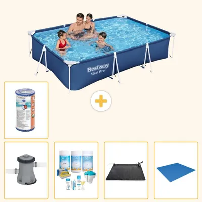 Immagine prodotto di Bestway Steel Pro, piscina rettangolare - 300x201x66 cm - 6 pezzi - Modello S22087
