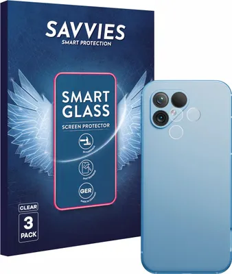 Produktbild von 3x Savvies Schutzglas Folie für Fairphone 5 (NUR Kameraschutz) 9H Panzer Schutzfolie Glas Displayschutz klar transparent