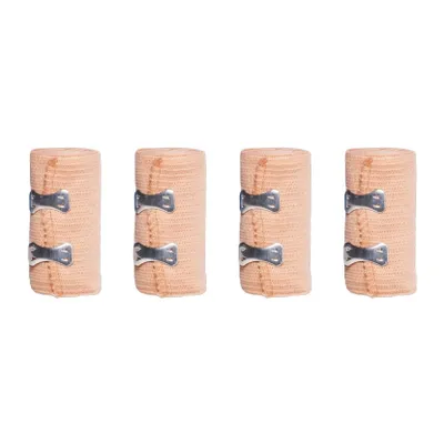 Produktbild von 4x Elastische Fixierbinden selbsthaftend, Zugbinde Elastikbandage Sport Stütz Verband Bandage elastisch