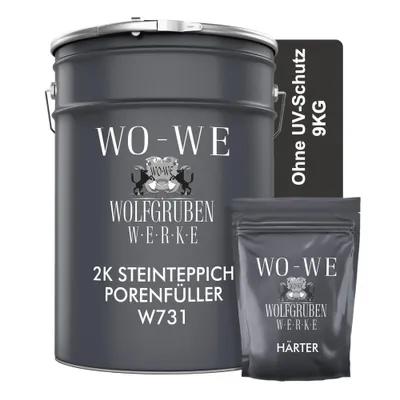 Produktbild von 2K Epoxidharz Steinteppich Porenfüller Bodenbeläge Steinboden Treppe W731 - 6Kg