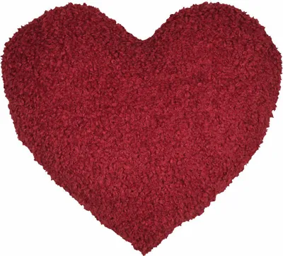 Produktbild von STOF | Dekokissen - Sofakissen - rot - Herz - 45 x 40 cm - Weihnachtskissen