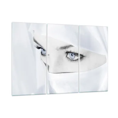 Produktbild von Bilder auf glas - Schönheit Gesicht Mädchen Mode - 105x70cm - Glasbilder - Wandbilder - Kunstdruck - zum Aufhängen bereit - Wanddekoration aus Glas - Glas Bilder - Wandbild auf Glas - GCE105x70-2159