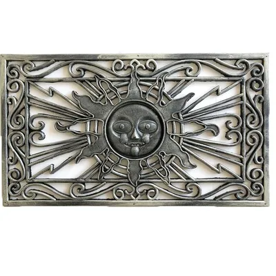 Produktbild von Türmatte Sungate - rechteckig - silberfarben ca 40x70 cm Gummimatte
