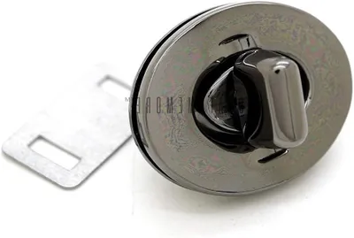 Productafbeelding van Ovale Sluitingen - Draaibare Sluitingen Sets - Portemonnees Maken - Moderne Stijl - 28x22 mm - Gunmetal
