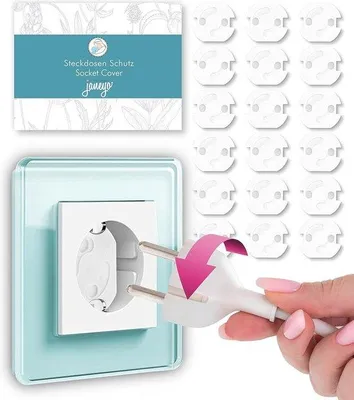 Image de Éclairage de sécurité pour bébés et enfants (18 V) - Protection des prises et lampe de sécurité pour enfants