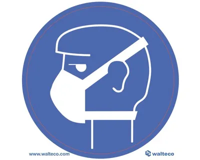 Obrázek produktu pro Walteco Samolepka "Noste roušku!", 92 × 92 mm
