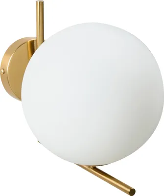 Obrázek produktu pro BELIANI Nástěnná lampa Zlatá kovová základna Akrylový stínidlo Elegantní tvar Moderní minimalistický