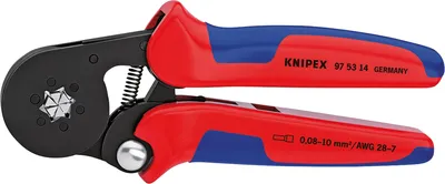 Produktbild von KNIPEX Crimpzange 97 53 14 0.08 bis 10 mm² Aderendhülsen