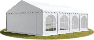 Produktbild von TOOLPORT Hochwertiges Zelt Partyzelt Festzelt 6x8 m PVC weiß wasserdicht