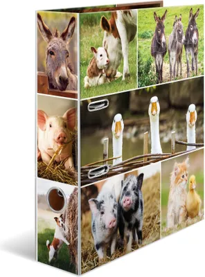 Produktbild von HERMA Motivordner "Tierwelten" DIN A4 Bauernhoftiere