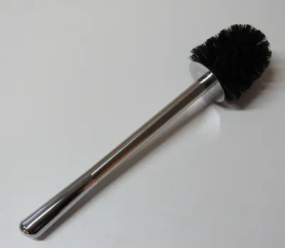 Produktbild von Sanwood Coppa Titan 3D 64024299 WC Weiß Bürstenkopf mit Edelstahl Griff WC Bürste rostfreie Klobürste - Ersatztoilettenbürste - Ersatzklobürste