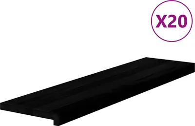 Produktbild von vidaXL Treppenstufen 20 Stk. Dunkelbraun 100x30x2 cm Massivholz Eiche