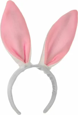Produktbild von Hasenohren Bunny Haarreif Kostüm-Accessoire weiss - Einheitsgröße