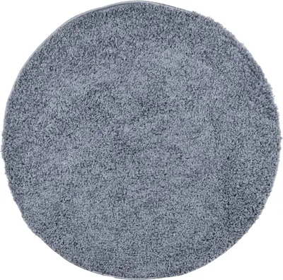Produktbild von vidaXL Teppich Shaggy Hochflor Modern Blau Ø 200 cm