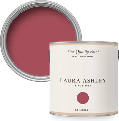 Produktbild von Laura Ashley Wandfarbe Matt Cranberryrot 2,5 Liter 157x157cm