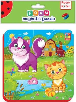 Produktbild von Roter Kafer Puzzle piankowe magnetyczne kotki rk5010-05 [Puzzle]