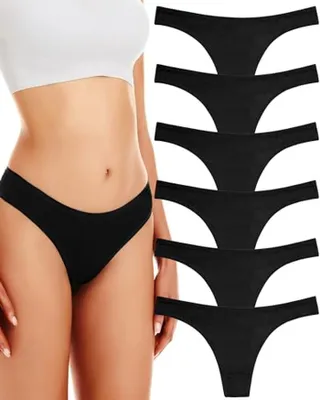 Productafbeelding van Comfortabele Dames Katoen Onderbroeken - Ademend Slips (6 stuks)