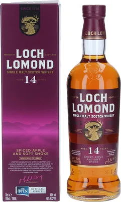 Produktbild von Loch Lomond 14 Years Old Single Malt Spiced Apple and Soft Smoke 46% Vol. 0,7l in Geschenkbox