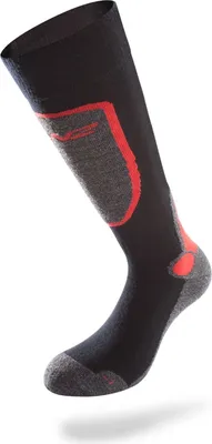 Produktbild von Lenz Unisex Wintersportsocken Skiing 3.0 Ski , Schwarz - Rot, 42 - 44