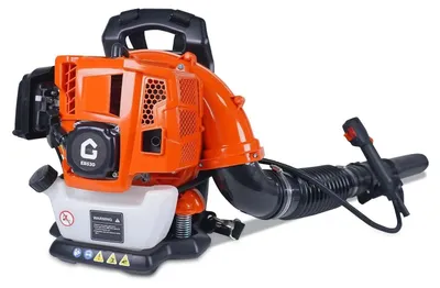 Image de Souffleur à dos - 52 cm³ essence 2 temps - Débit d'air 780 CFM - Vitesse de l'air 270 MPH - Puissance 2,2 ch - Pour les feuilles humides, la neige et les saletés - Orange