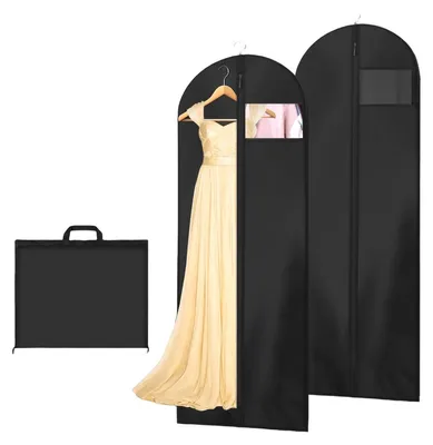 Produktbild von Kleidersack Kleidersack Kleiderhülle - 180 x 60 cm - Schwarz - Mit Reißverschluss - Für Reisen und Aufbewahrung