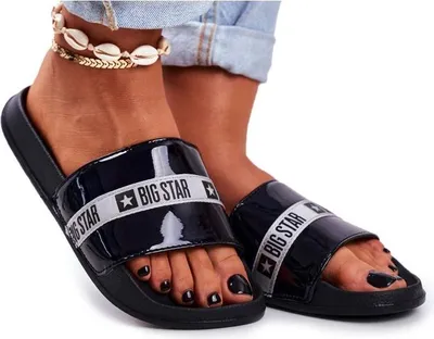 Produktbild von Damen Big Star Flip Flops Lackiert Schwarz GG274A007 41