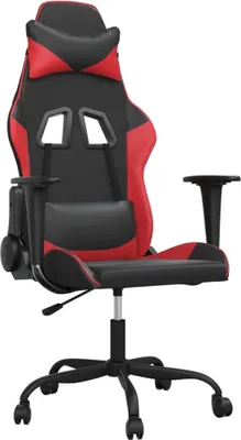Produktbild von vidaXL Gaming-Stuhl Schwarz und Rot Kunstleder