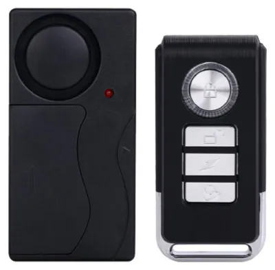 Produktbild von Drahtloser Vibrationsalarm, Diebstahlalarm für Fahrräder/Motorräder/Autos/Fahrzeuge/Türen/Fenster, 110 dB super laut (Fernbedienung inklusive)