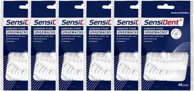 Produktbild von Elzusha – Set mit 6 ungewachsten Zahnseide-Sticks