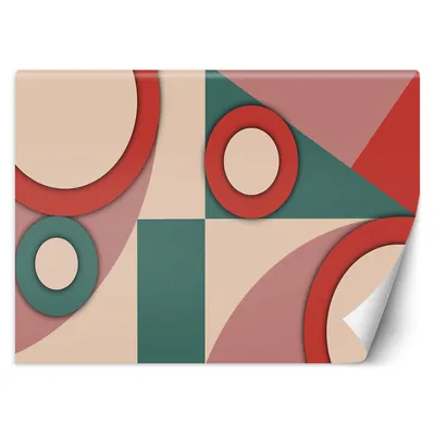 Produktbild von Geometrische Figuren Abstrakt FOTOTAPETE XXL 400X280 cm VLIES Tapete Wandtapete Wandbilder Wanddekoration Design Wohnzimmer Schlafzimmer Flur Büro Küche TAP-8-TYK-TF-19104-400x280