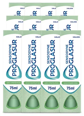 Zdjęcie produktu dla 12 sztuk pasty do zębów Sensodyne Proglasur Daily Protection - 75 ml - zestaw ekonomiczny