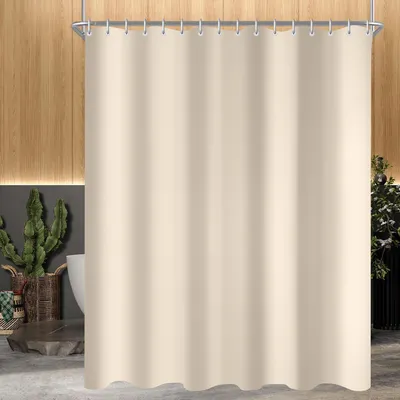 Immagine prodotto di Tenda da doccia 240x180cm Beige Poliestere idrorepellente antimuffa Bagno