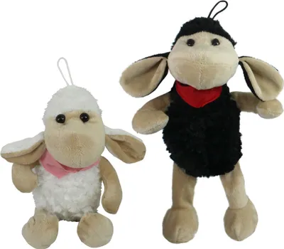 Produktbild von 1 x Kuschelschäfchen Schaf mit Schlenkerbeinen - ca. 30cm, 1 aus 2 Varianten, Plüsch