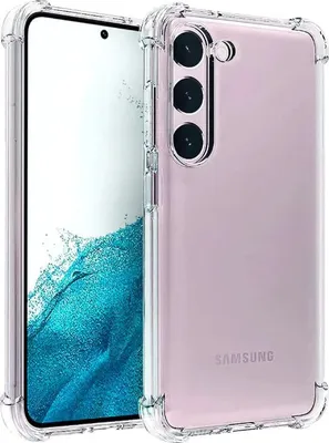 Zdjęcie produktu dla Osłona antywstrząsowa Samsung S23 ze wzmocnionymi narożnikami - przezroczysta