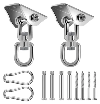 Produktbild von Deckenhaken für Hängesessel, Schwerlast, 450 kg, 360° drehbar, Edelstahl