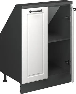Produktbild von Dachschrägenschrank Vicco Rion Weiß Landhaus mit 2 Türen, Model 56116