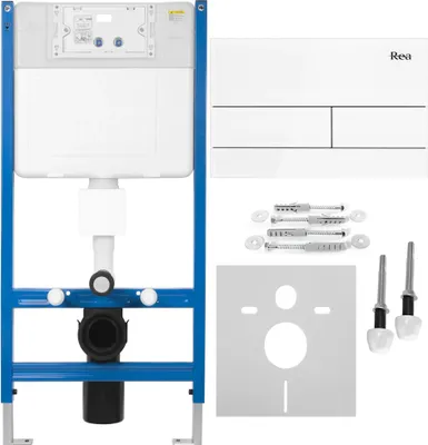 Produktbild von Rea Vorwandelement Für Wc  T White + Drückplatte T