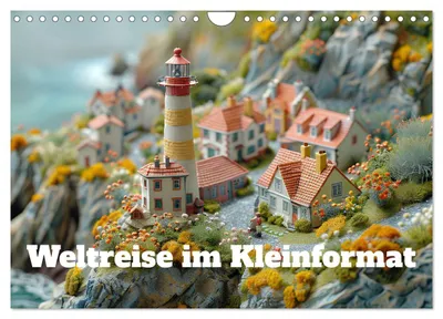Produktbild von Weltreise im Kleinforma (Wandkalender 2027 DIN A4 quer), CALVENDO Monatskalender