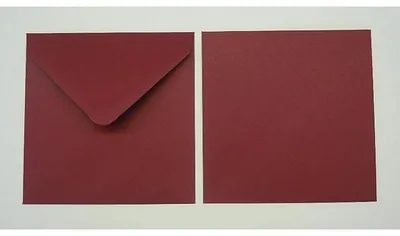 Produktbild von Briefumschläge 130x130mm 100g/qm gummiert VE=100 Stück bordeaux