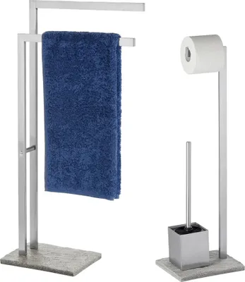 Produktbild von Wenko, Handtuchständer,  Stand WC Garnitur, granit