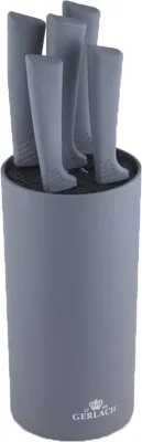 Zdjęcie produktu dla Gerlach G02-0994M-ZENK-05PU-S5S1-01 Set de Messer de Block Kitchen Smart Grey-G02-0994M-ZENK-05PU-S5S1-01, stal nierdzewna, szary