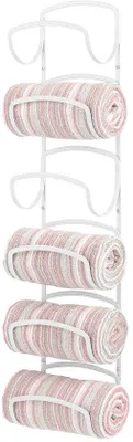 Image de Sèche-mains métallique pour salle de bains à six compartiments
